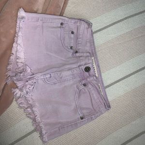 Youth Lavender Denim Shorts